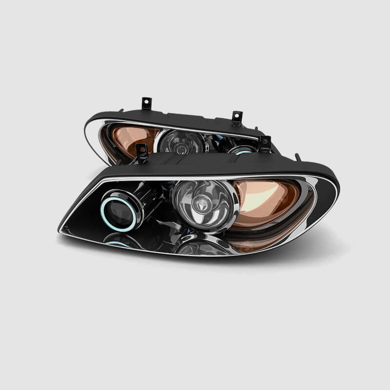 stamped car lamp